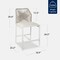 Best Choice Products Set of 2 Indoor Outdoor Counter Height Barstools w/ All-Weather Rope & Aluminum